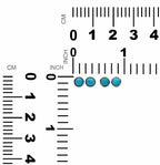 Starborn Campitos Turquoise 4mm Round Post Earrings in Sterling Silver
