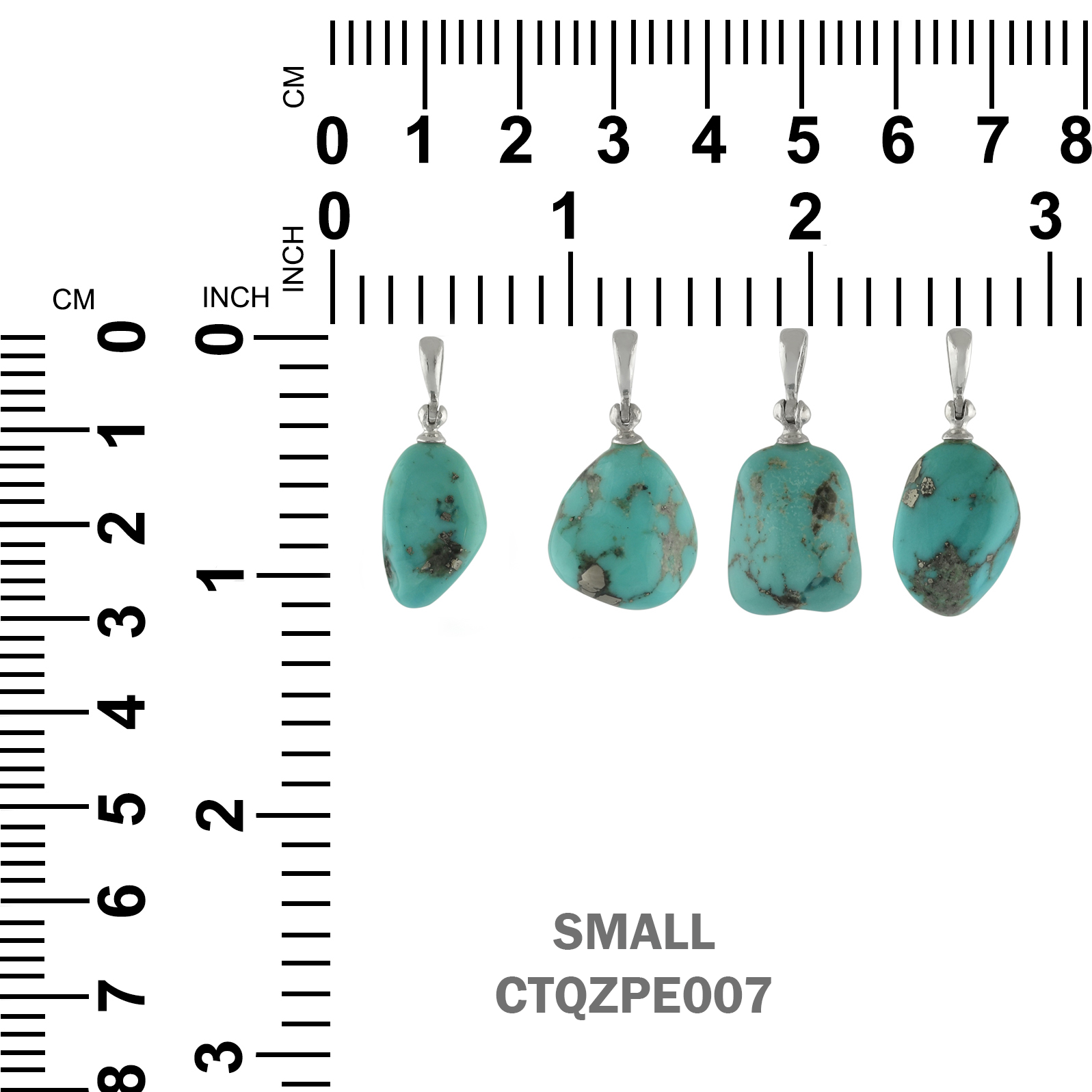 Starborn Campitos Turquoise Pendant in Sterling Silver