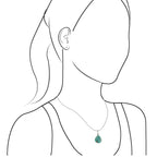 Starborn Campitos Turquoise Pendant in Sterling Silver