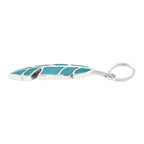 Starborn Feather Pendant with Beautiful Gemstones in Sterling Silver