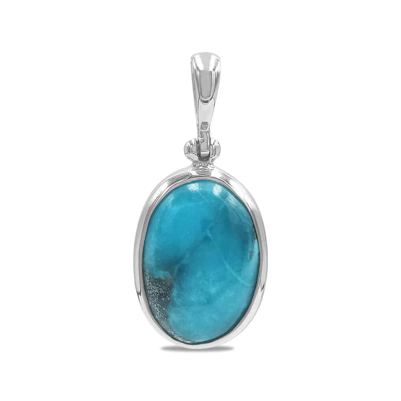 Starborn Persian Turquoise Pendant in Sterling Silver