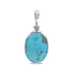 Starborn Persian Turquoise Pendant in Sterling Silver