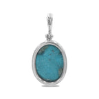Starborn Persian Turquoise Pendant in Sterling Silver