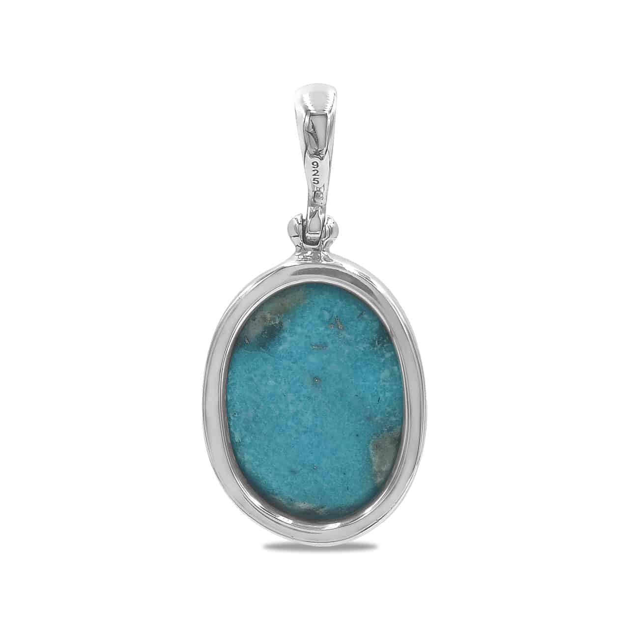 Starborn Persian Turquoise Pendant in Sterling Silver