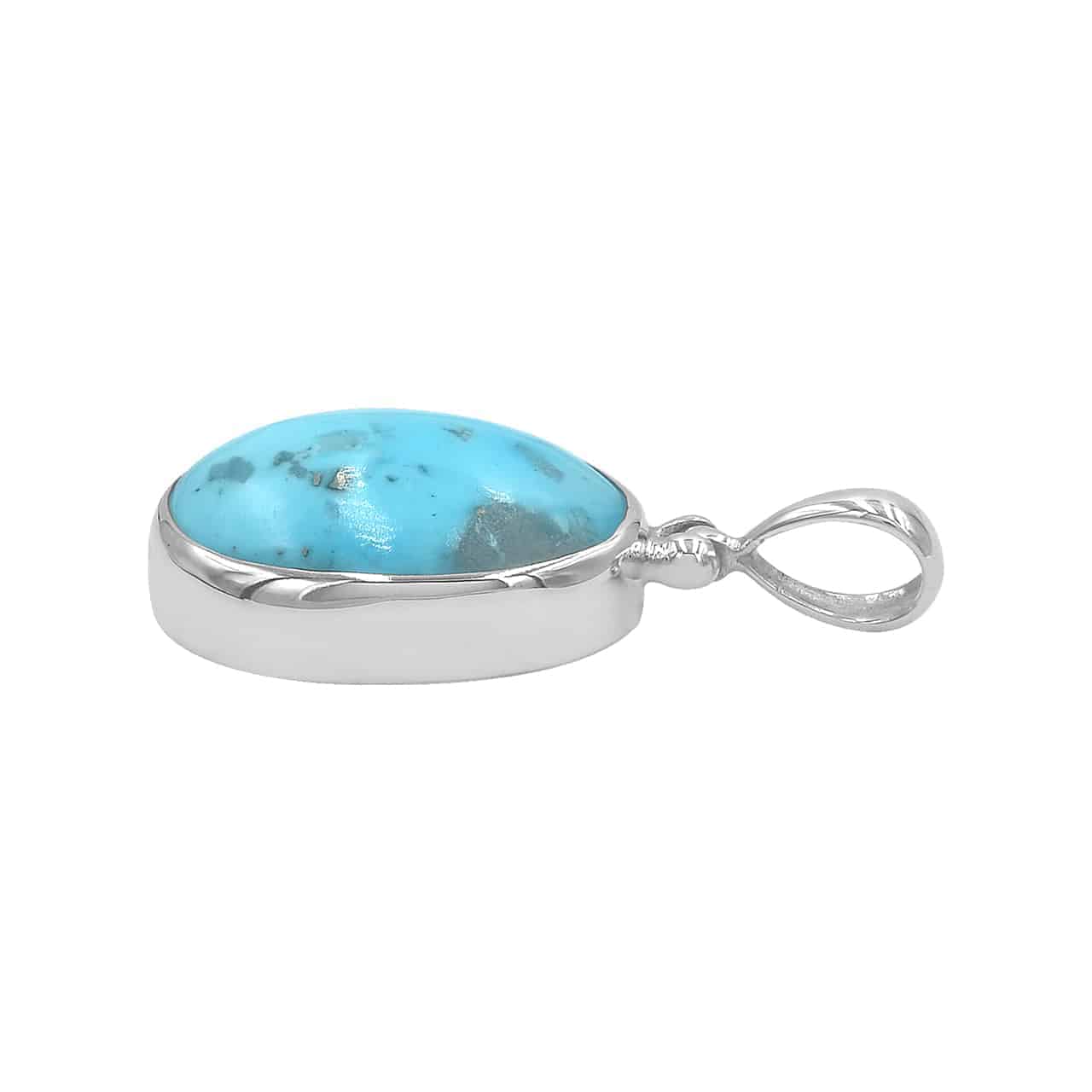 Starborn Persian Turquoise Pendant in Sterling Silver