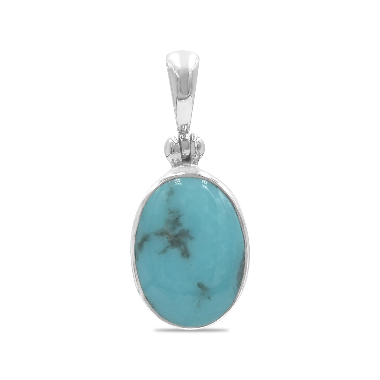 Starborn Campitos Turquoise Oval Pendant in Sterling Silver