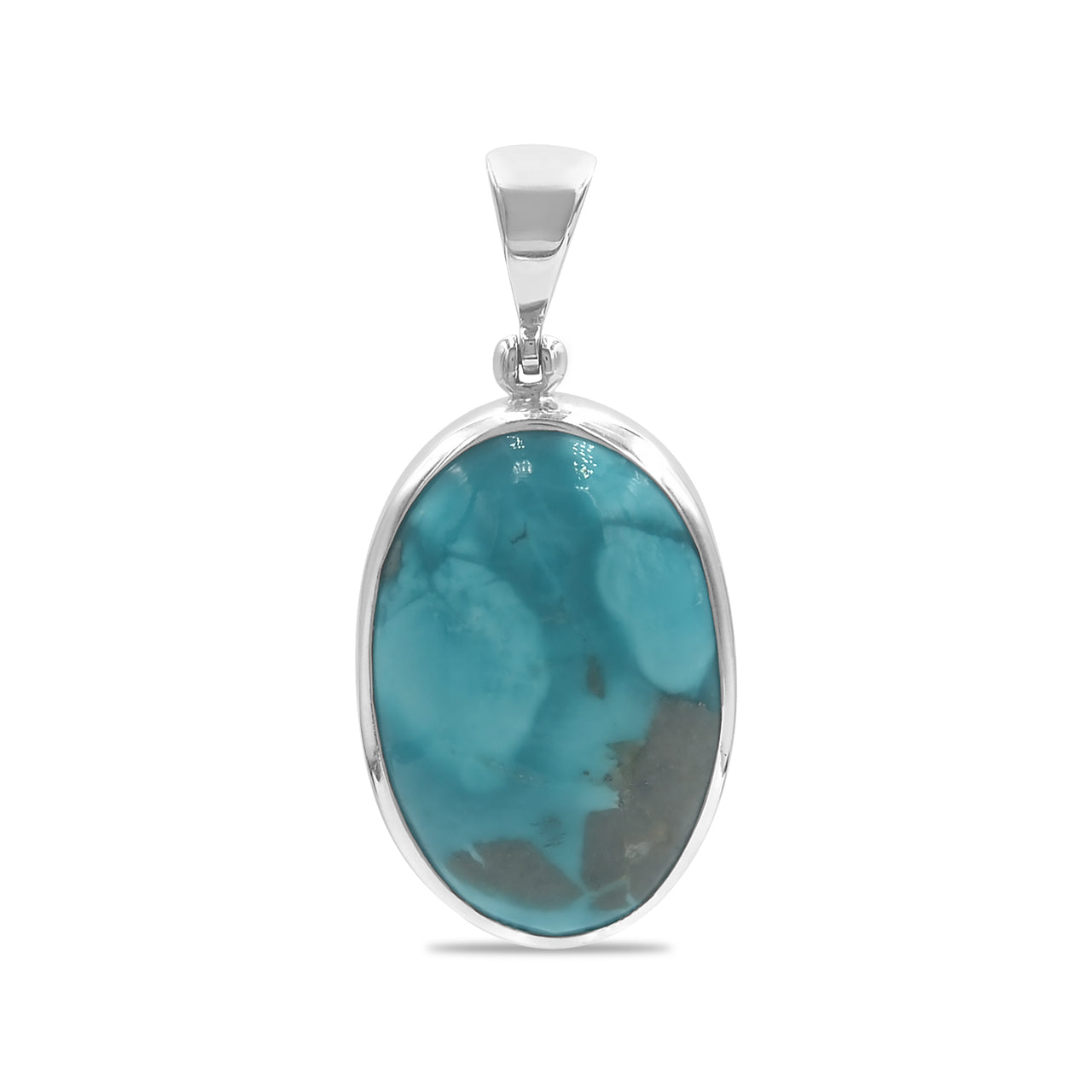 Starborn Persian Turquoise Pendant in Sterling Silver