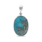 Starborn Persian Turquoise Pendant in Sterling Silver