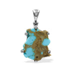 Starborn Patagonia Turquoise Prong Set Pendant in Sterling Silver