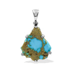 Starborn Patagonia Turquoise Prong Set Pendant in Sterling Silver