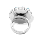 Starborn Kingman Turquoise and Round Campitos Turquoise Ring in Sterling Silver