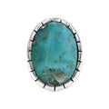 Starborn Persian Turquoise Striped bezel Ring in Sterling Silver