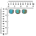 Starborn Patagonia Turquoise Cushion-Shaped Men's Style Ring in Sterling Silver