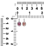 Starborn Pink Tourmaline Oval Pendant in Sterling Silver