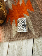 Handcrafted Sterling Silver Hand Stamped Ponytail Clip