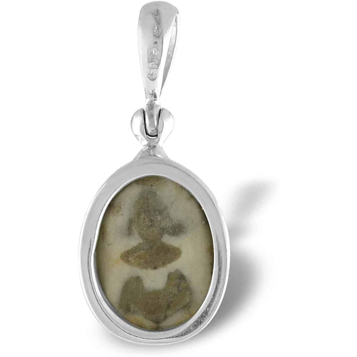 Starborn Fossilized Sea Urchin Pendant in Sterling Silver