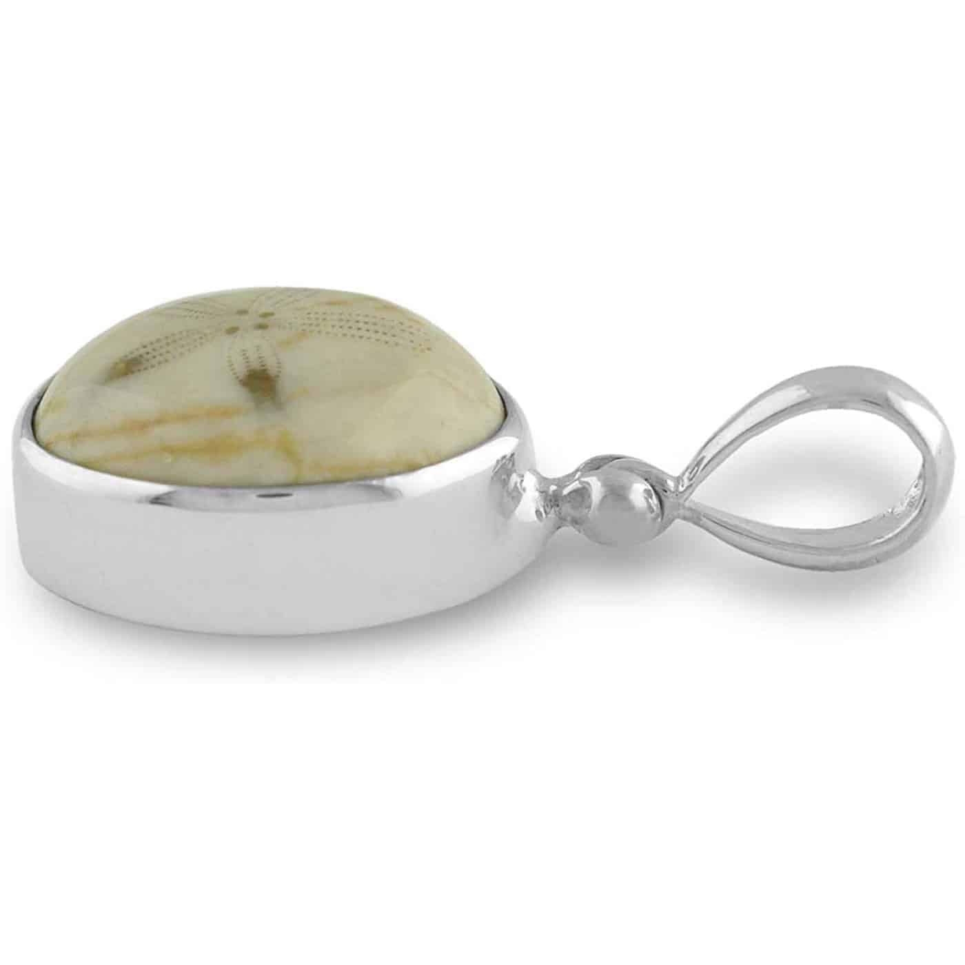 Starborn Fossilized Sea Urchin Pendant in Sterling Silver