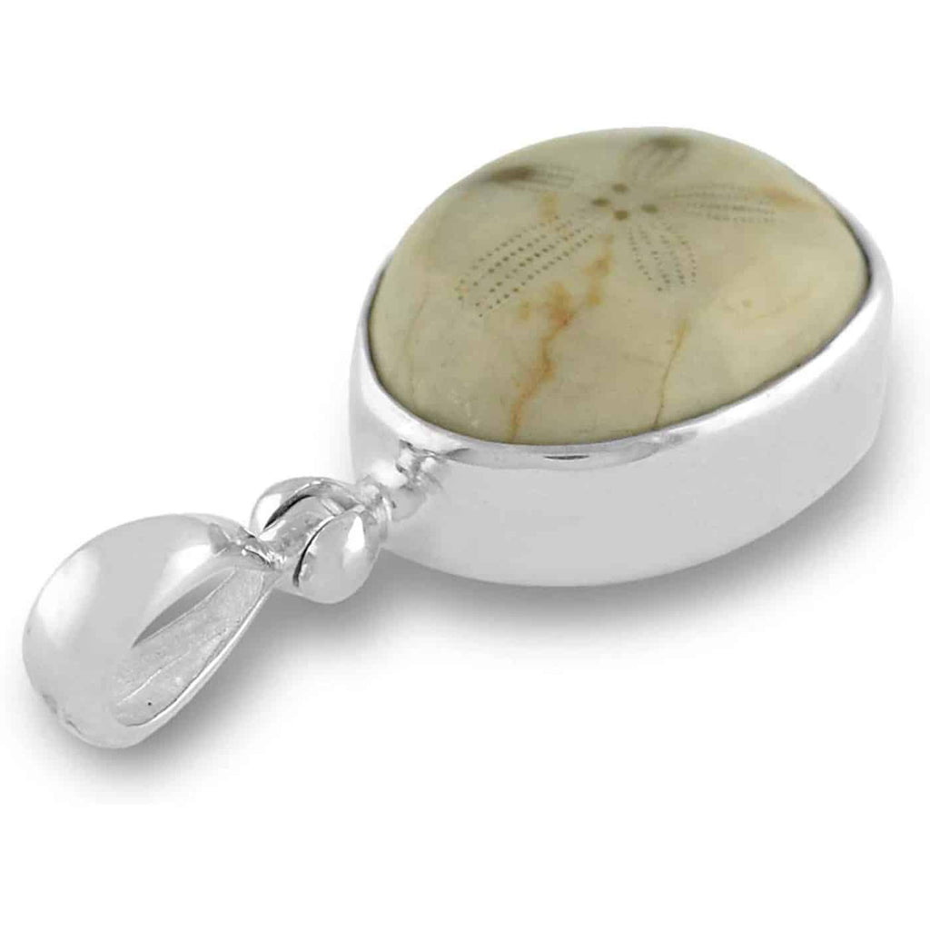 Starborn Fossilized Sea Urchin Pendant in Sterling Silver
