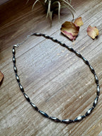 17 inch Torpedo Sterling Silver Pearls