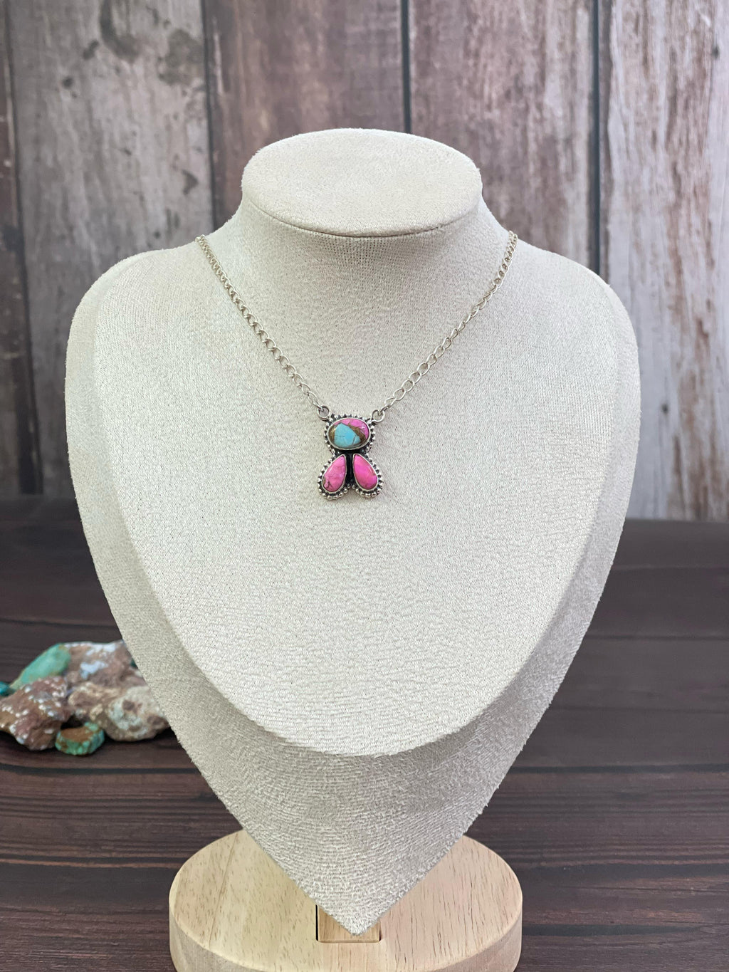 Handmade Sterling Silver Cotton Candy, Golden Hills Turquoise, Red Rose Dahlia, No.8, Paloma, Sonoran Mountain Turquoise Necklace, Signed Nizhoni