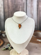Handmade Sterling Silver Multi Gemstone Lightening Bolt Necklace with Signed Nizhoni