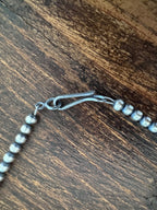 Handcrafted Red Spiny, Orange Spiny & Sterling Silver Pearl 3mm Beaded Necklace