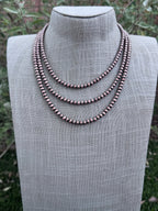 Handcrafted Copper 5mm Beaded Necklace