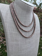 Handcrafted Copper 5mm Beaded Necklace