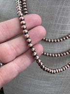 Handcrafted Copper 5mm Beaded Necklace