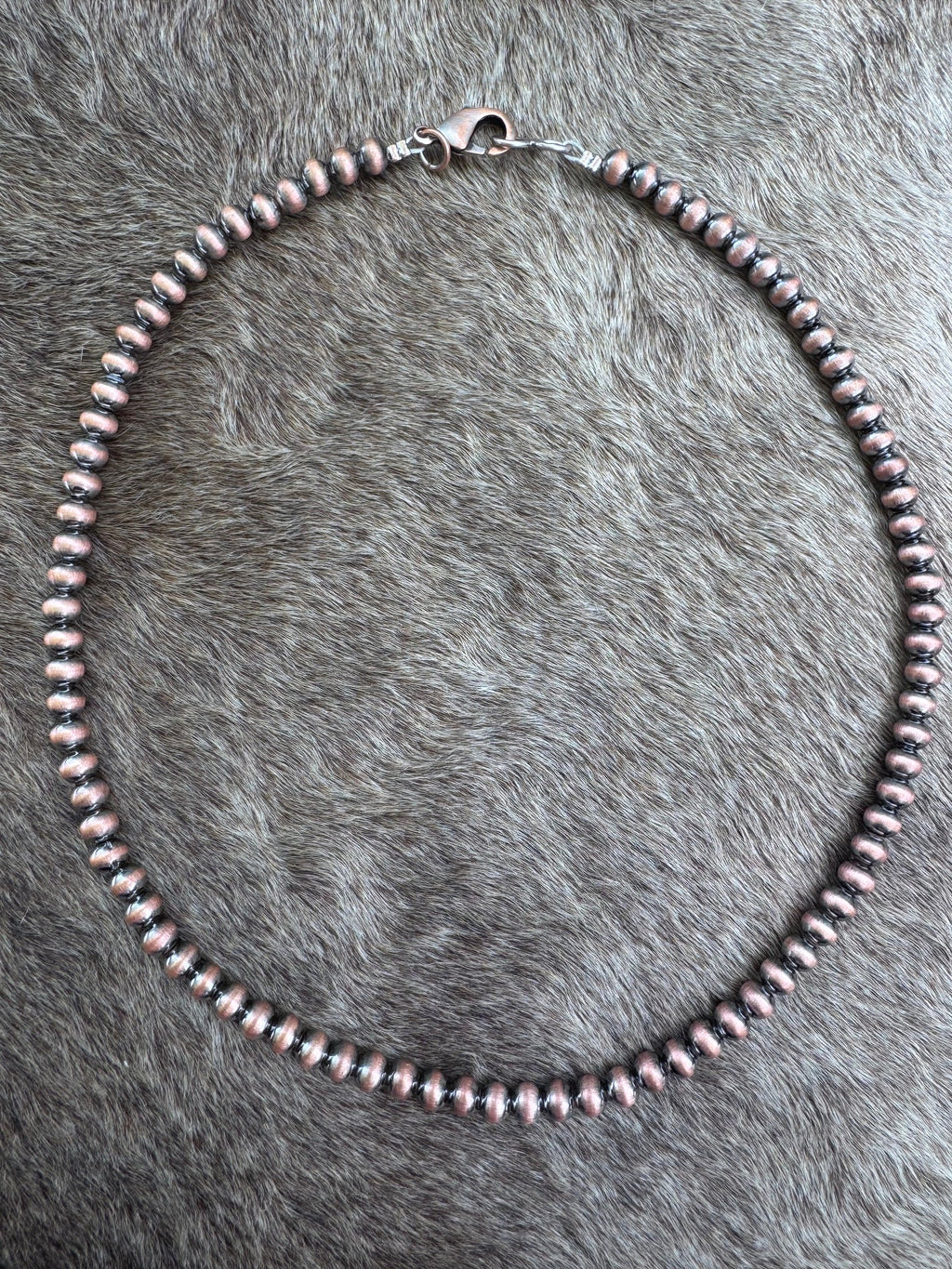 Handcrafted Copper 5mm Beaded Necklace