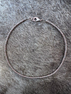 Handcrafted Copper 3mm Saucer Beaded Necklace