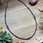 22 inch Sterling Silver Pearls graduated necklace