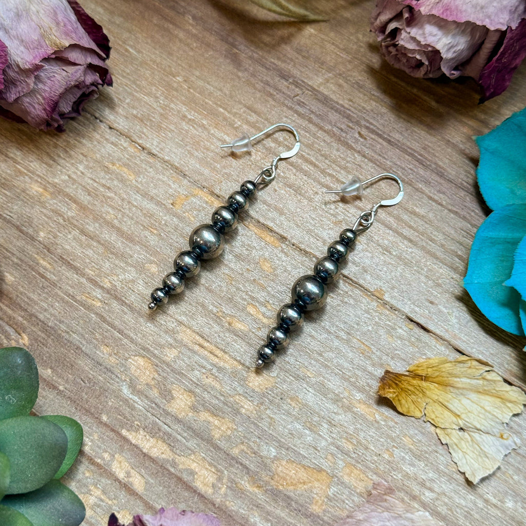 All Sterling Silver Pearls earrings simple