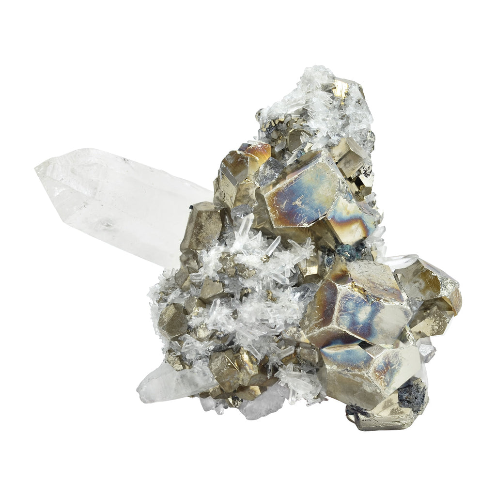Starborn Pyrite with Quartz Crystal Collector's Corner Specimen 424ct - 1 Piece