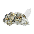 Starborn Pyrite with Quartz Crystal Collector's Corner Specimen 424ct - 1 Piece