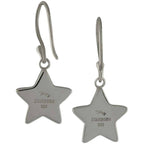 Starborn Ammolite Star Dangle Earrings in Sterling Silver