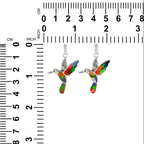 Starborn Ammolite and Sterling Silver Hummingbird Pendant