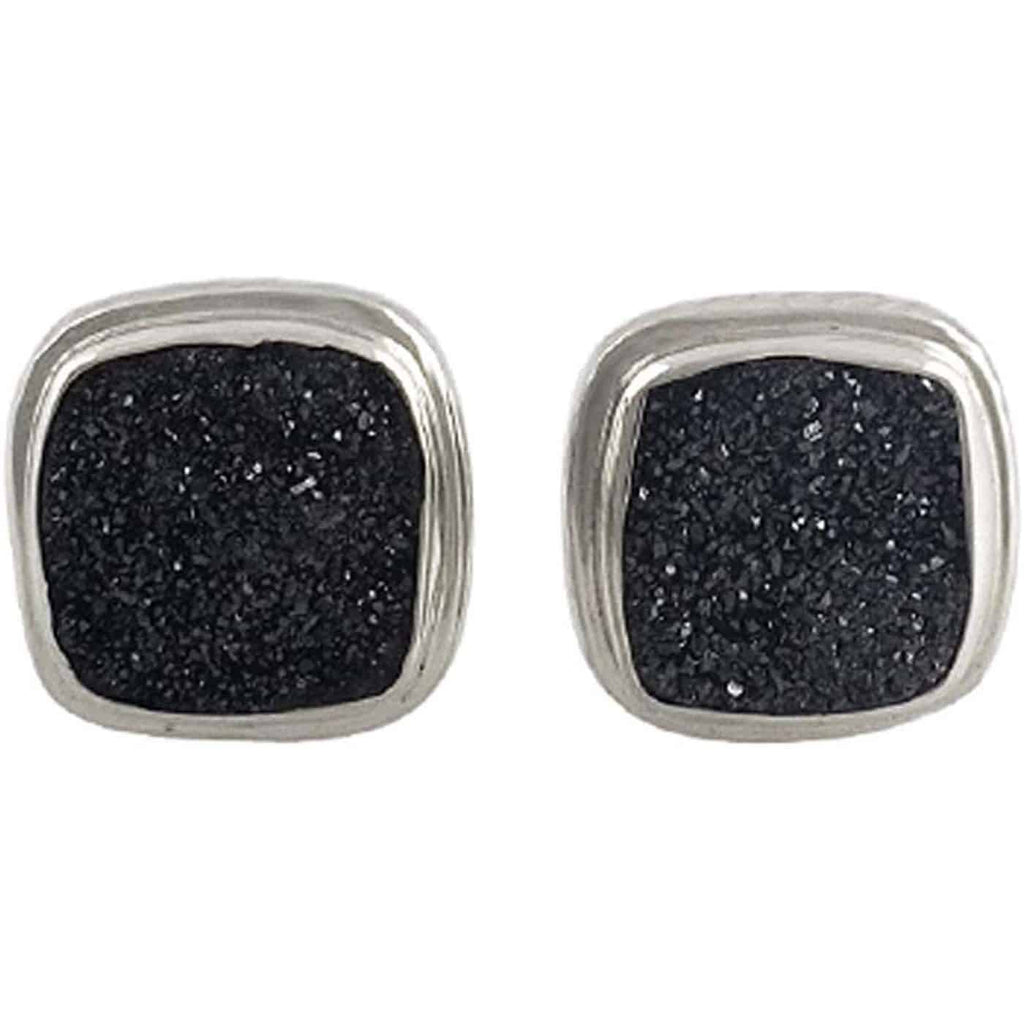 Starborn Men's Black Knight Square Drusy Cuff Links