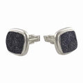 Starborn Men's Black Knight Square Drusy Cuff Links