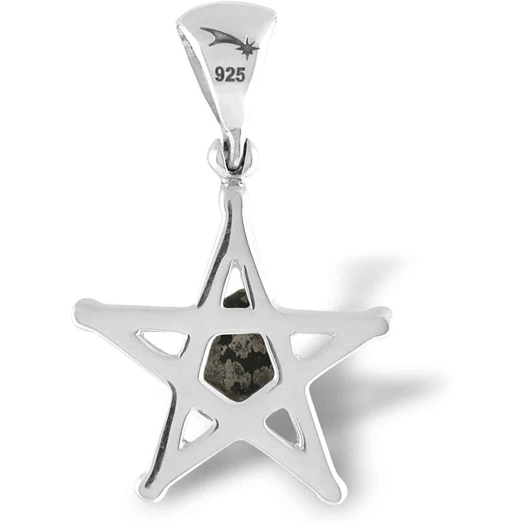 Sterling Silver Campo del Cielo Meteorite Star Pendant