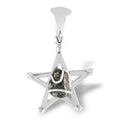 Sterling Silver Campo del Cielo Meteorite Star Pendant