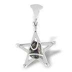 Sterling Silver Campo del Cielo Meteorite Star Pendant