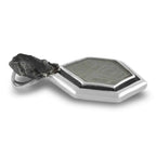 Sterling Silver Muonionalusta Meteorite and Sikhote Alin Meteorite Nugget Pendant