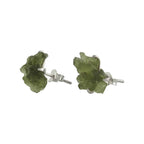 Starborn Rough Moldavite Sterling Silver Post Earrings