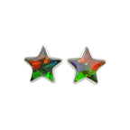 Starborn Ammolite Star Post Earrings in Sterling Silver