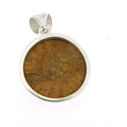 Starborn Sterling Silver Fossil Sea Urchin Studded Pendant