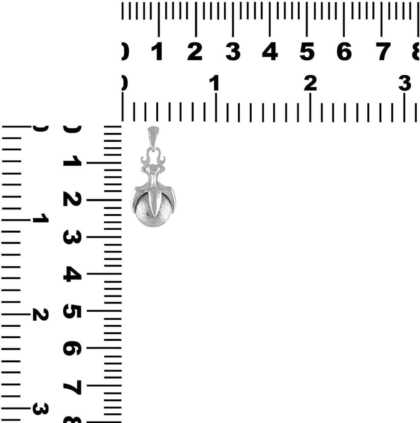 Starborn Muonionalusta Claw Pendant in Sterling Silver