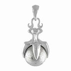 Starborn Muonionalusta Claw Pendant in Sterling Silver