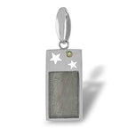 Starborn Muonionalusta Meteorite & Moldavite Star Pendant in Sterling Silver