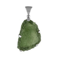 Starborn Natural Rough Moldavite Prong Set Pendant in Sterling Silver (15-20ct)